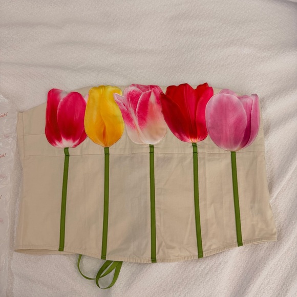 NWT LISA SAYS GAH X TYLER MCGILLIVARY TULIP BOUQUET CORSET 3XL SOLD OUT - Picture 2 of 6